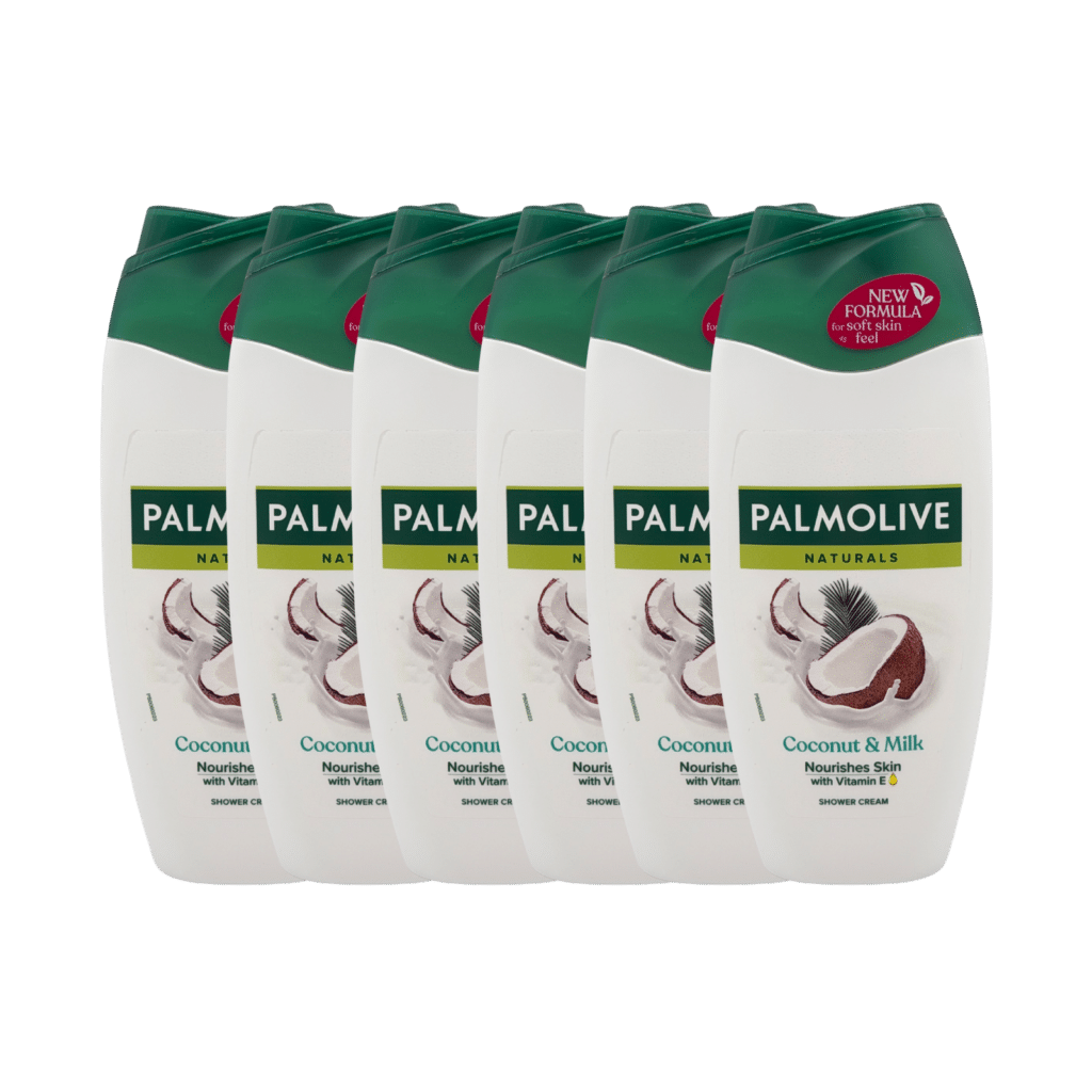 Palmolive Naturals Coconut & Milk Shower Cream 250ml - 6 Pack