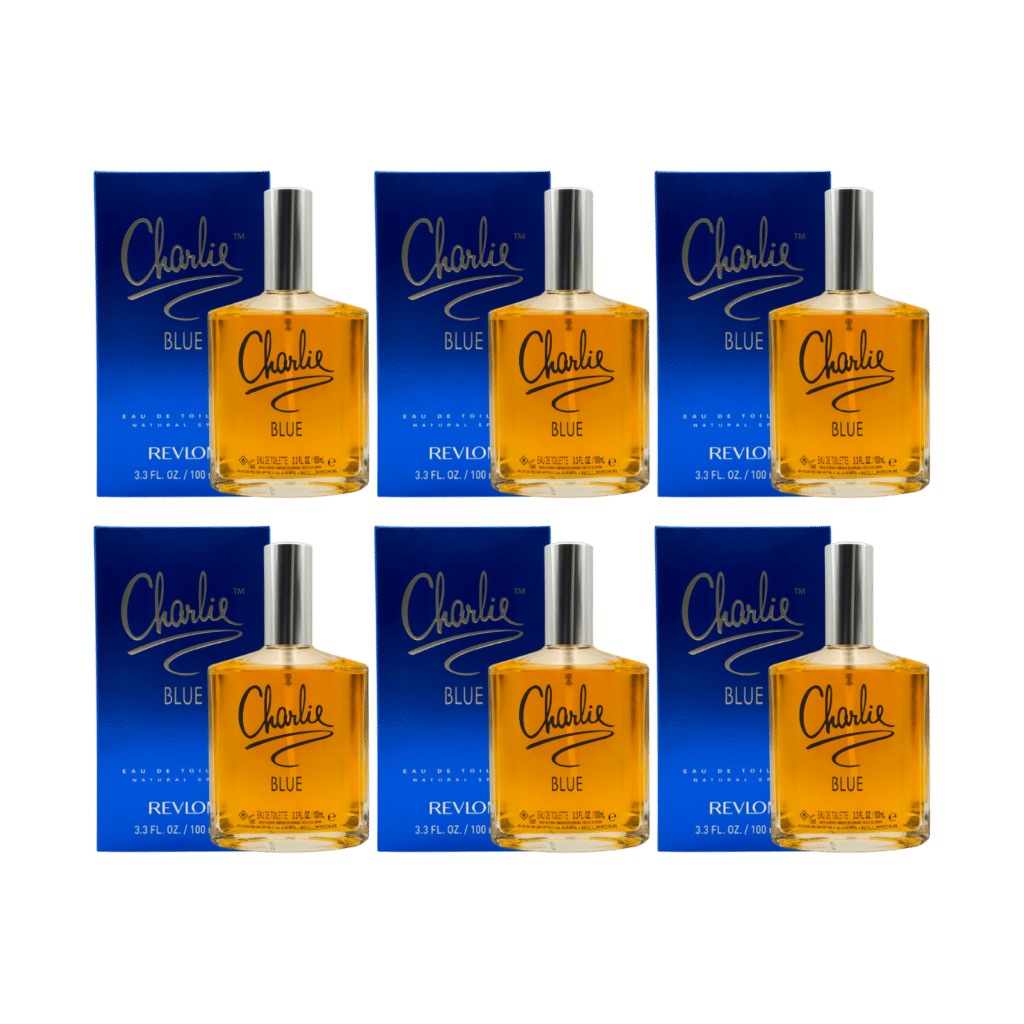 Revlon Charlie Blue Eau de Toilette Natural Spray 100ml - 6 Pack