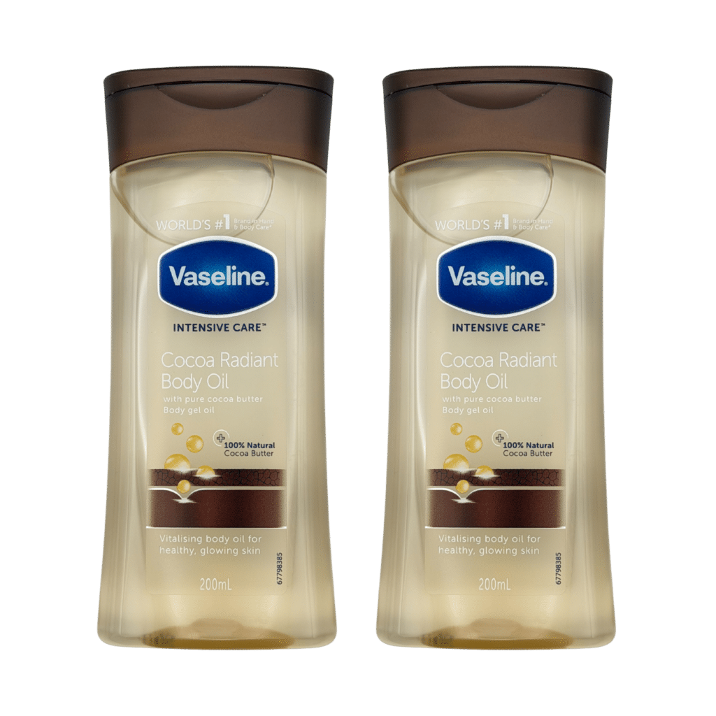 Vaseline Intensive Care Body Oil Cocoa Radiant 200ml - 2 Pack