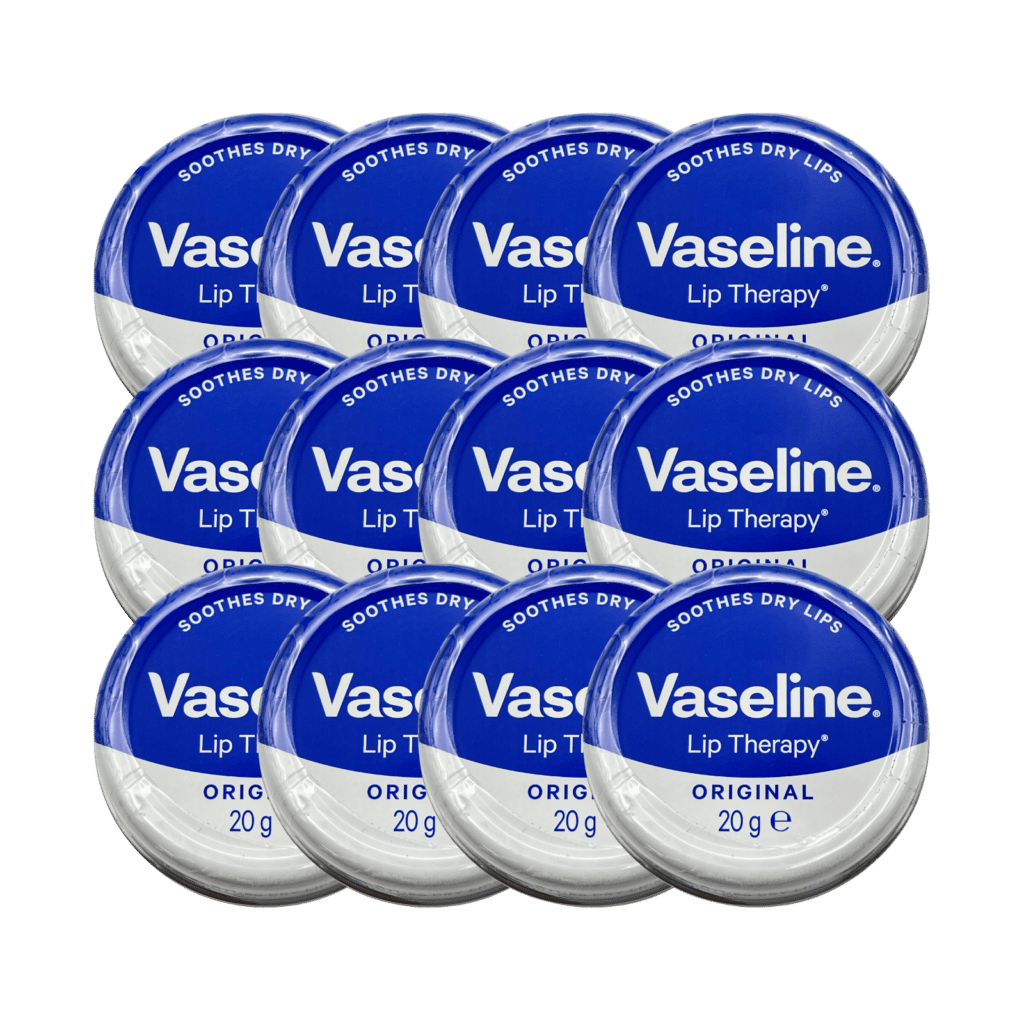 Vaseline Lip Therapy Lip Balm Tin Original 20g - 12 Pack