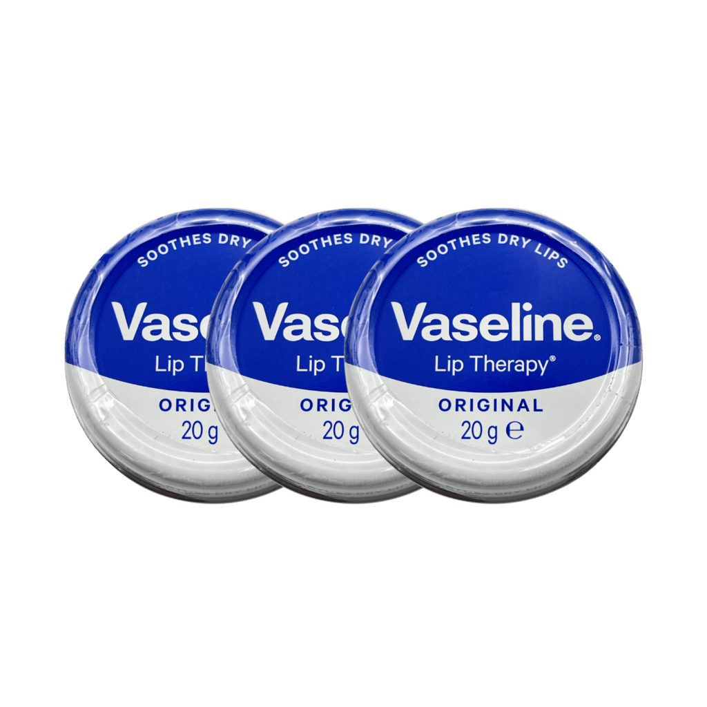 Vaseline Lip Therapy Lip Balm Tin Original 20g - 3 Pack