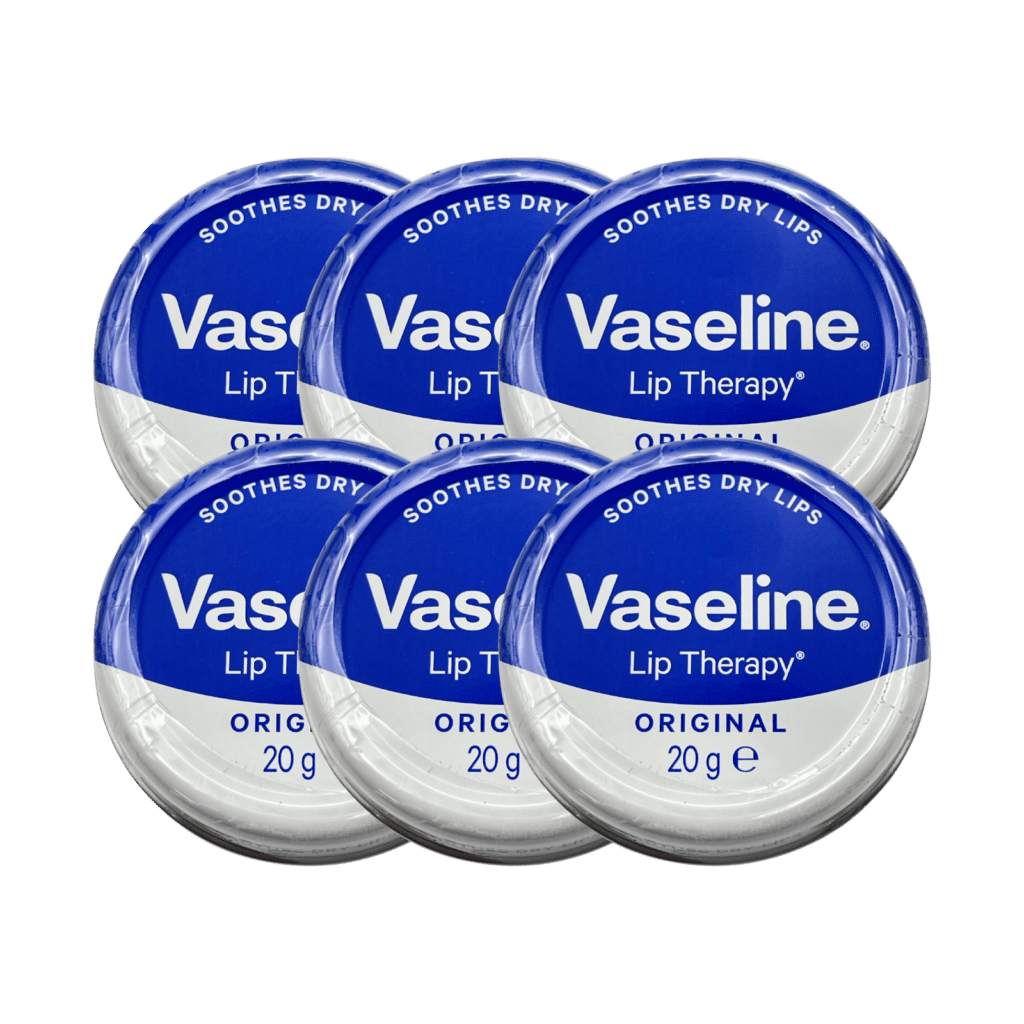 Vaseline Lip Therapy Lip Balm Tin Original 20g - 6 Pack