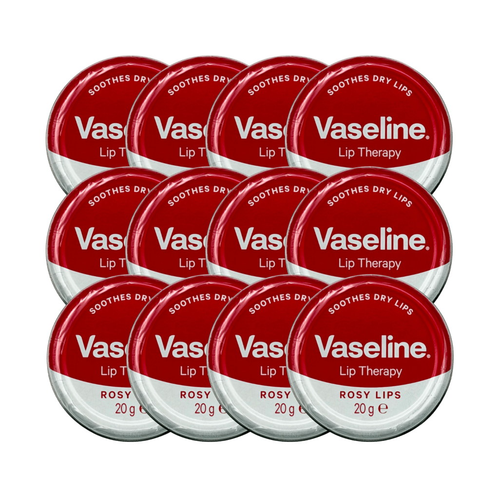 Vaseline Lip Therapy Lip Balm Tin Rosy Lips 20g - 12 Pack