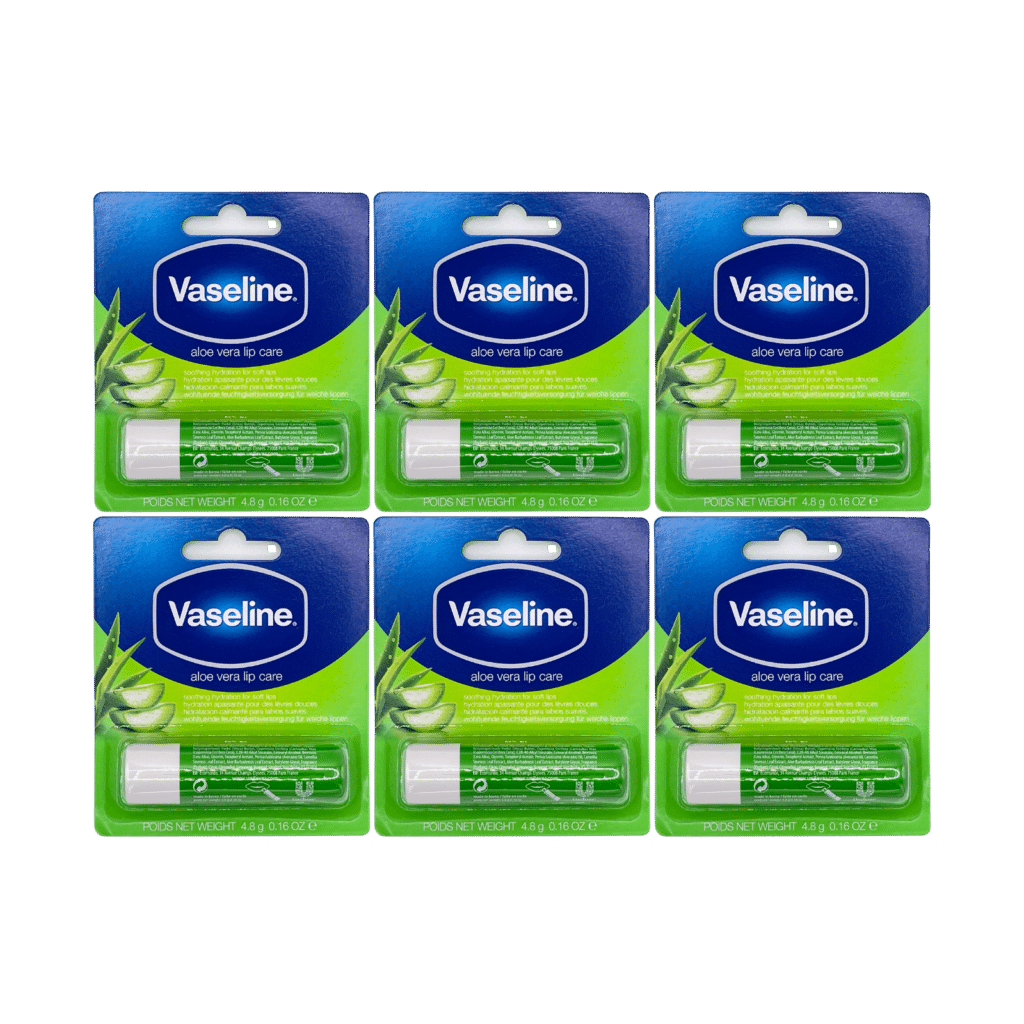 Vaseline Lip Therapy Stick Aloe Care 4.8g - 6 Pack