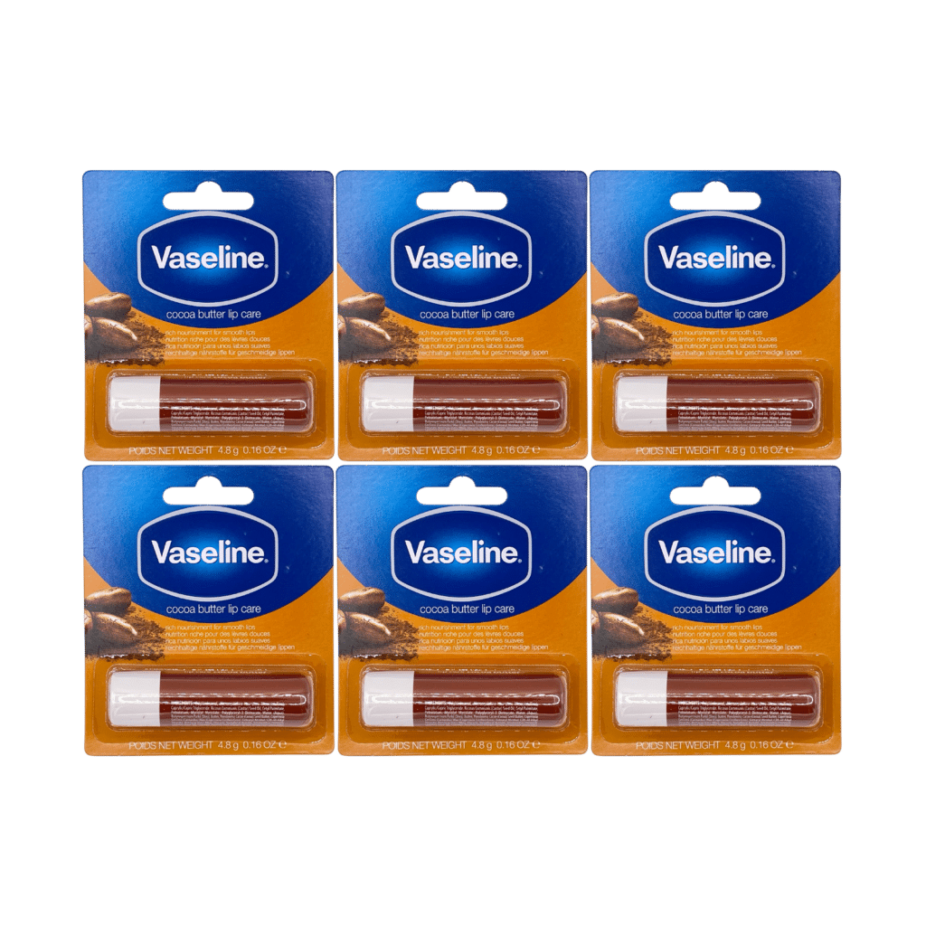 Vaseline Lip Therapy Stick Cocoa Butter 4.8g - 6 Pack