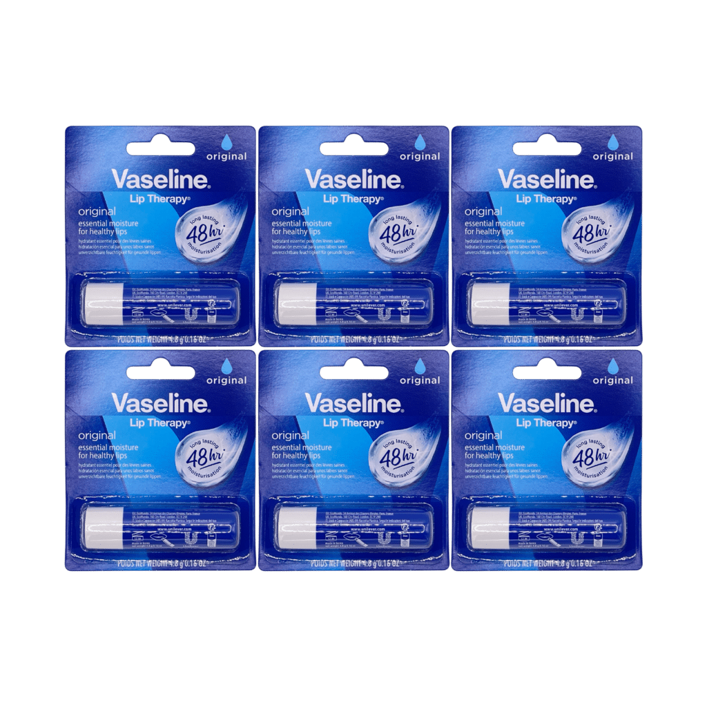Vaseline Lip Therapy Stick Original 4.8g - 6 Pack