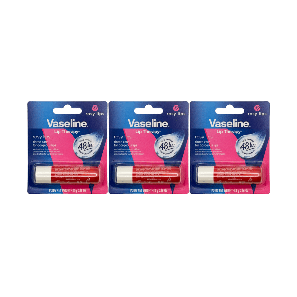 Vaseline Lip Therapy Stick Rosy Lips 4.8g - 3 Pack