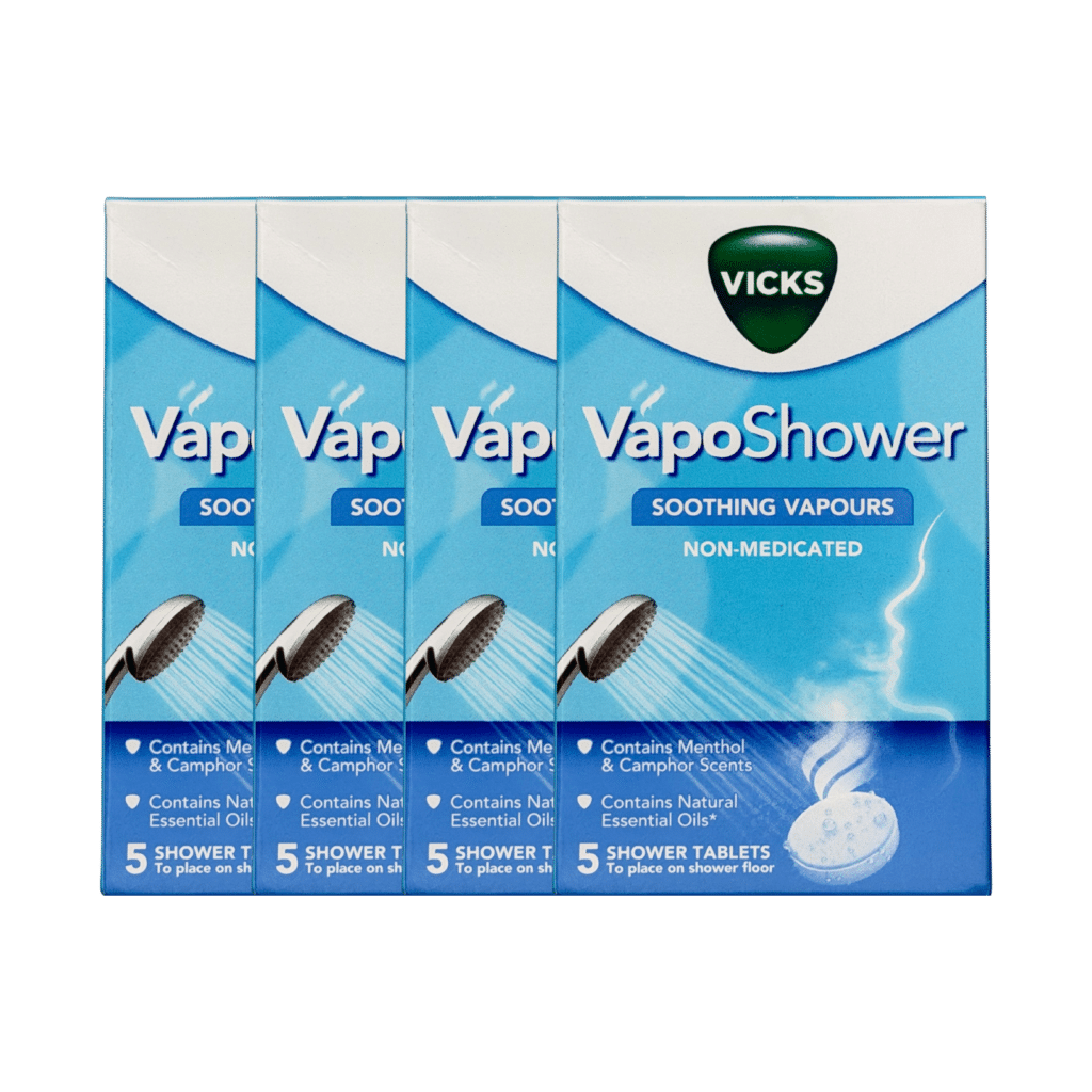 Vicks VapoShower Soothing Vapour 5 Tablets - 4 Pack