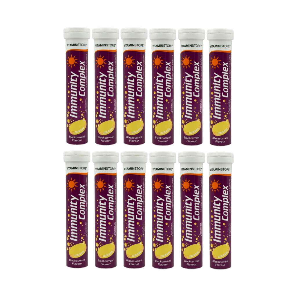 Vitamin Store Immunity Complex Blackcurrant Effervescent Tablets 20 Tablets - 12 Pack