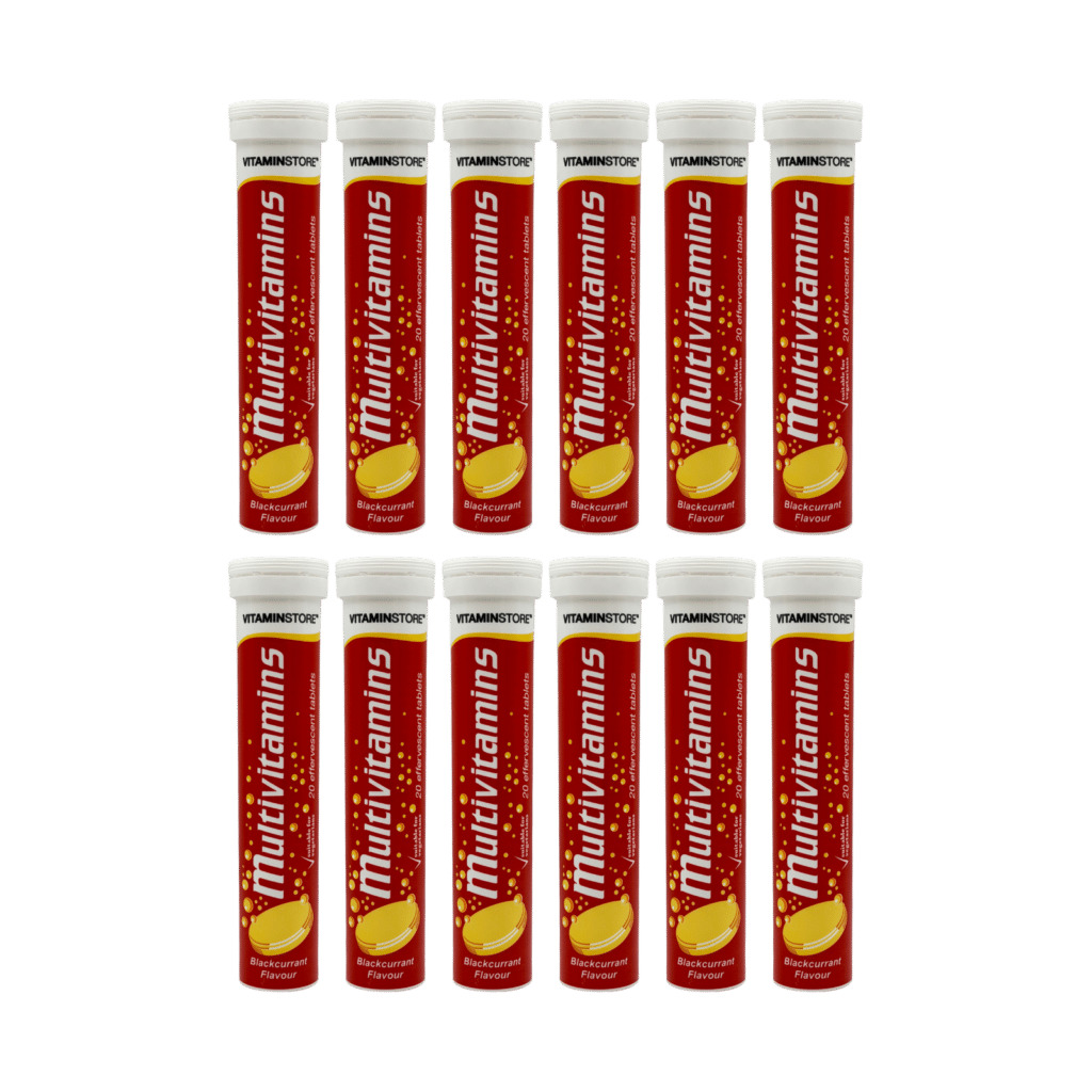 Vitamin Store Multivitamins Blackcurrant Effervescent Tablets 20 Tablets - 12 Pack