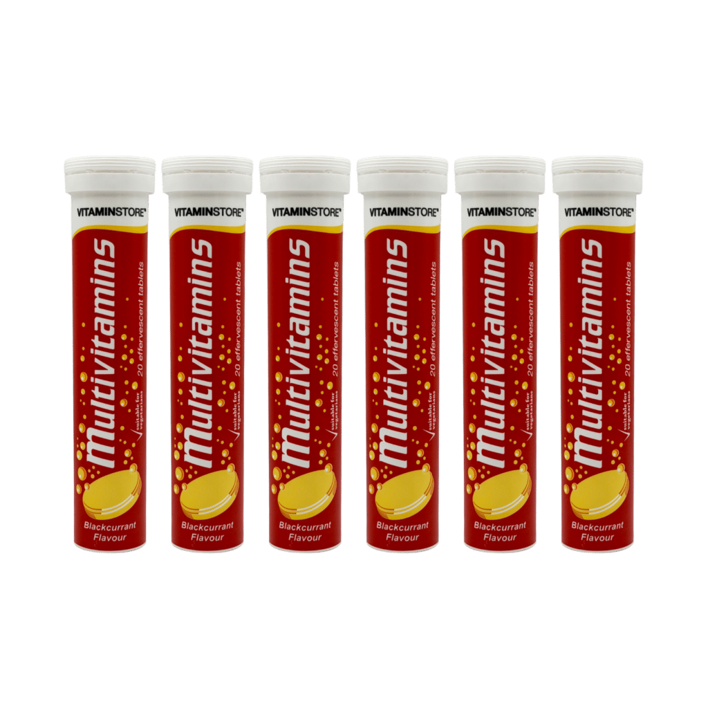 Vitamin Store Multivitamins Blackcurrant Effervescent Tablets 20 Tablets - 6 Pack