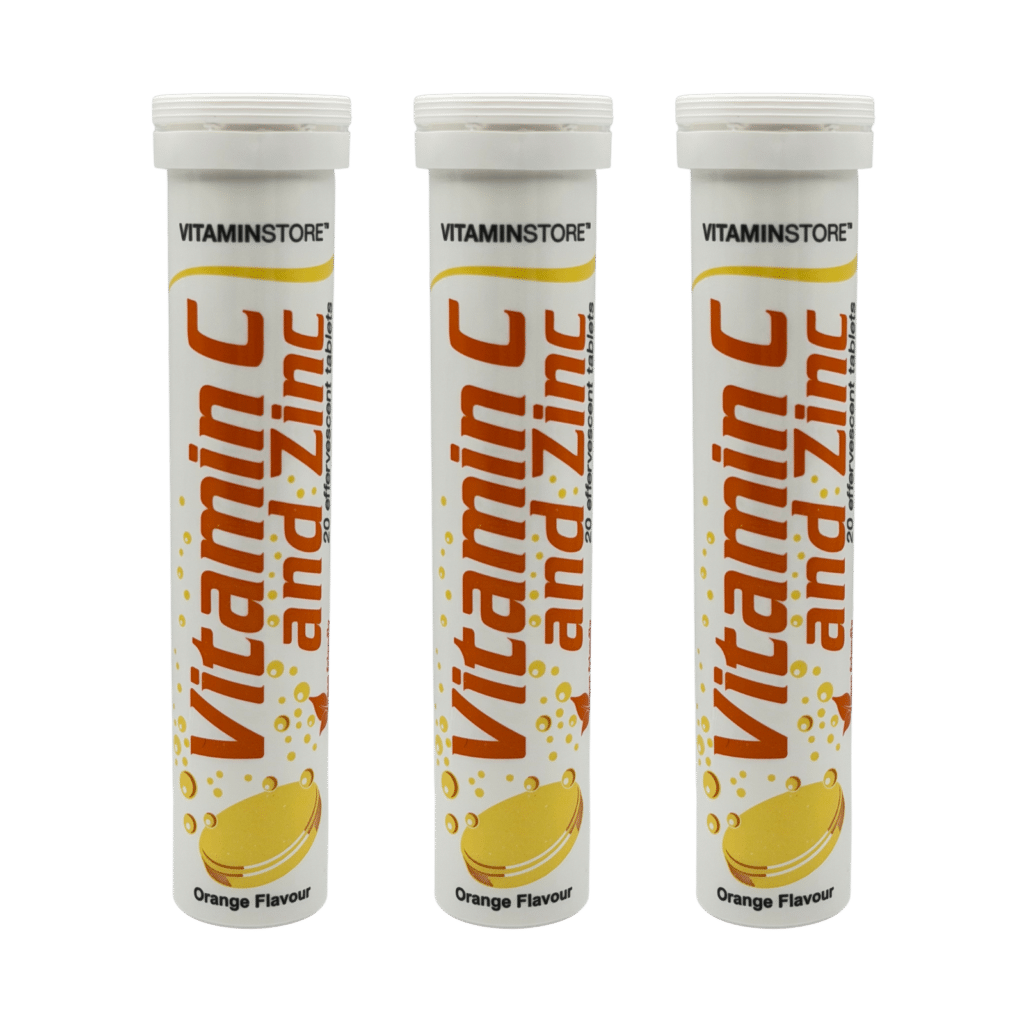 Vitamin Store Vitamin C & Zinc Orange Effervescent Tablets 20 Tablets - 3 Pack