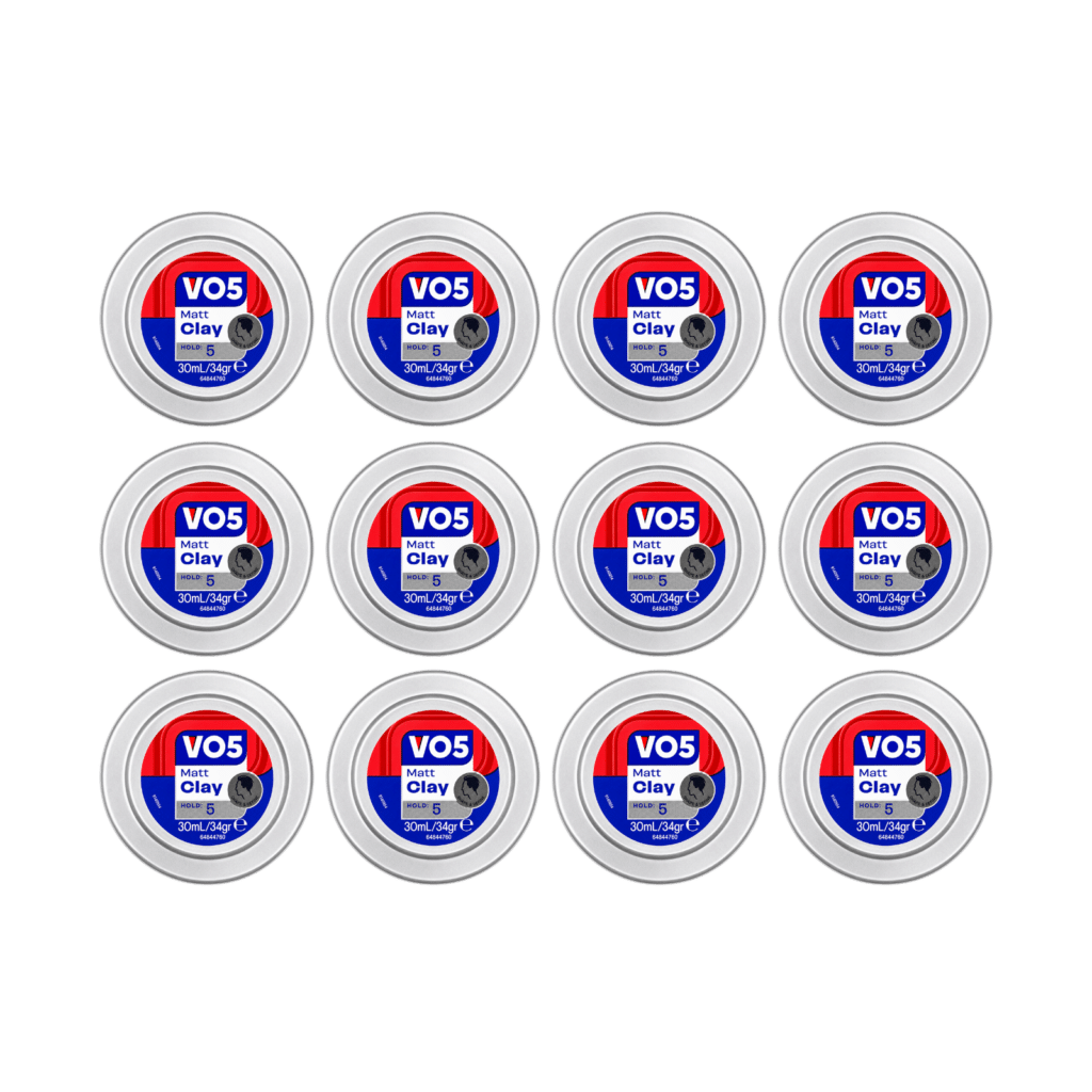 VO5 Matt Clay Strong Hold 30ml - 12 Pack