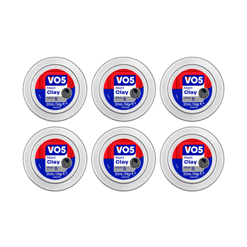 VO5 Matt Clay Strong Hold 30ml - 6 Pack