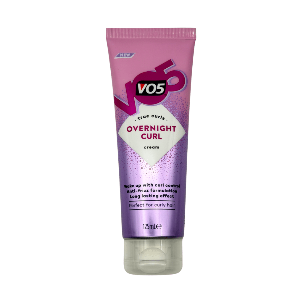 VO5 overnight curl cream 125ml front view