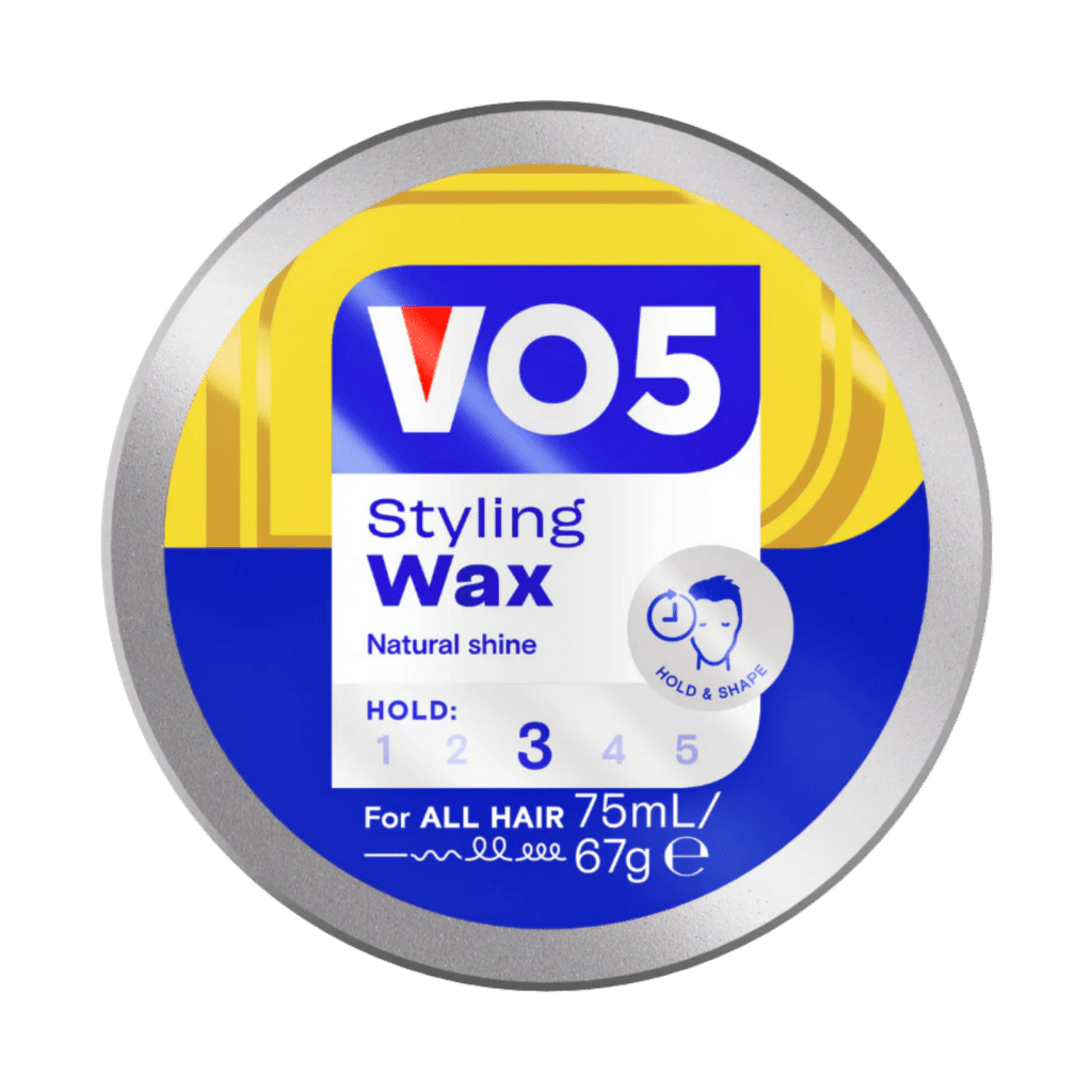 VO5 styling wax 75ml front view