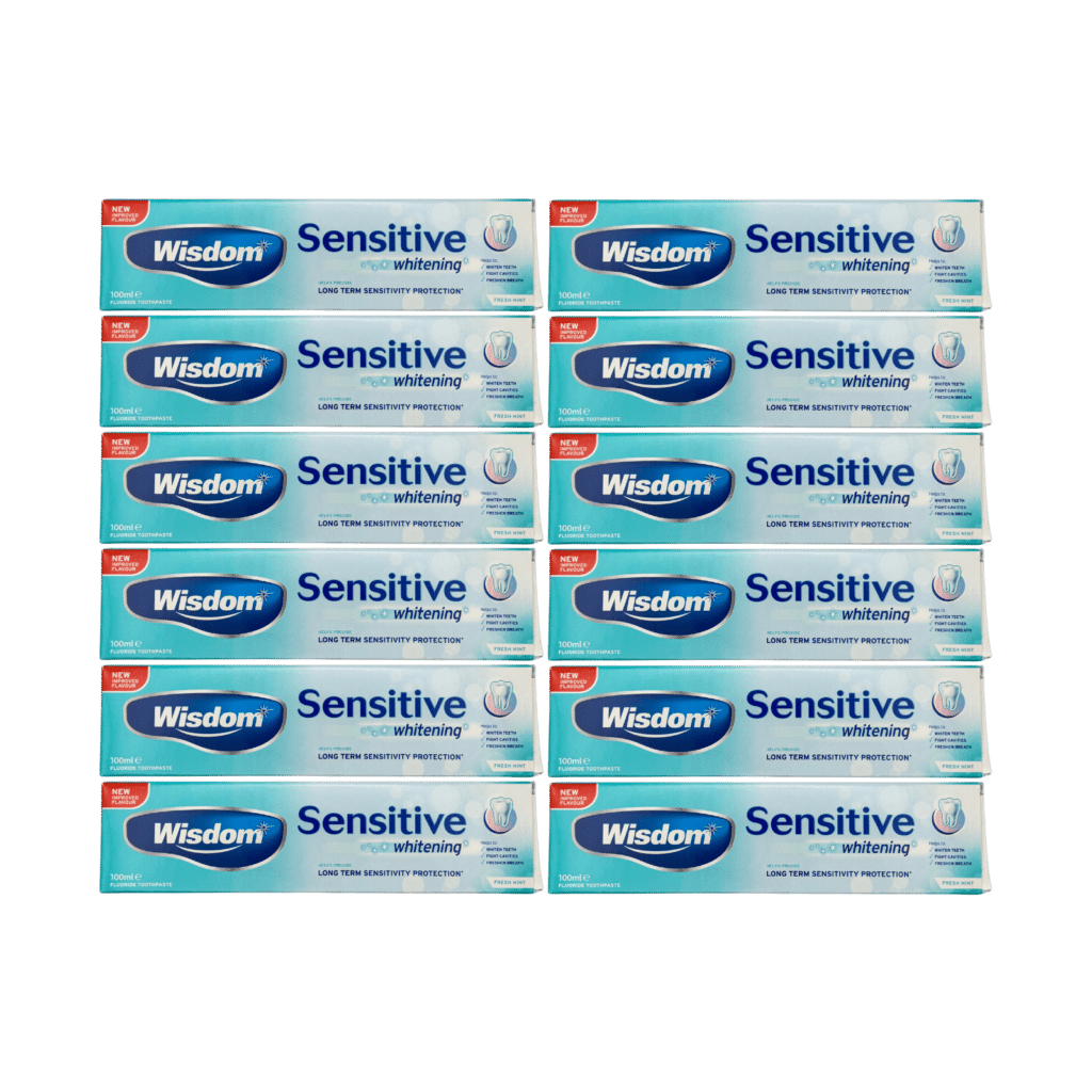 Wisdom Sensitive + Whitening Toothpaste 100ml - 12 Pack