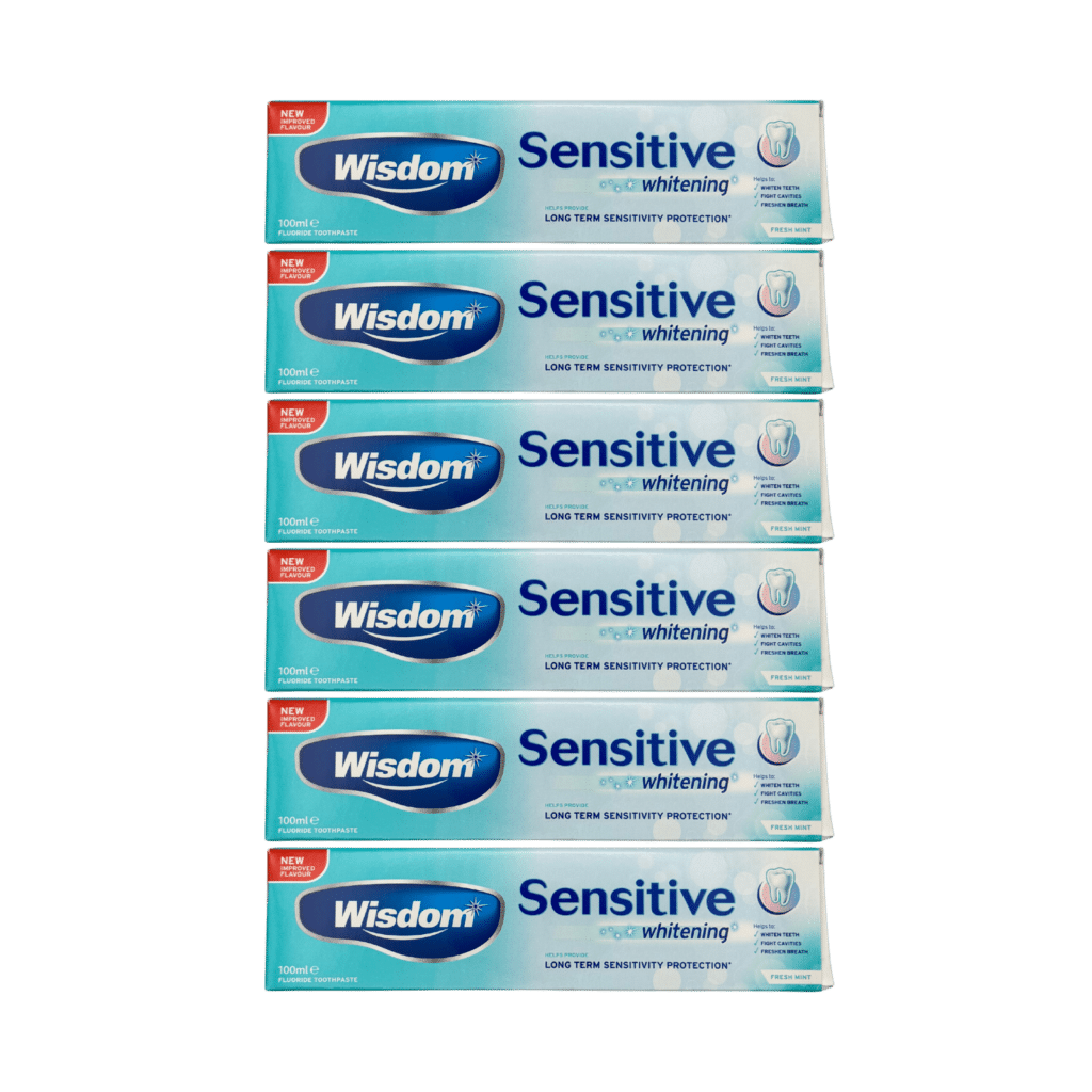 Wisdom Sensitive + Whitening Toothpaste 100ml - 6 Pack