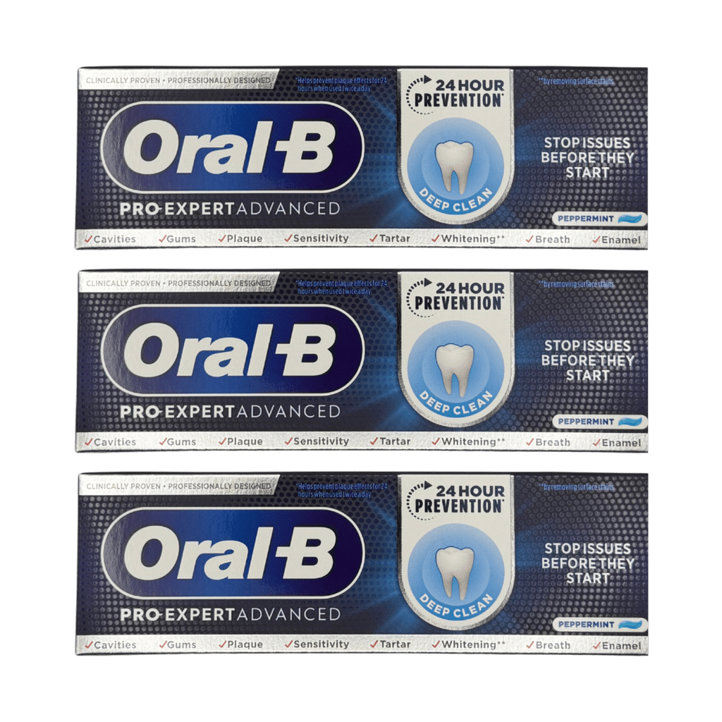 Oral-B Pro-Expert Advanced Deep Clean Toothpaste 75ml - 3 Pack