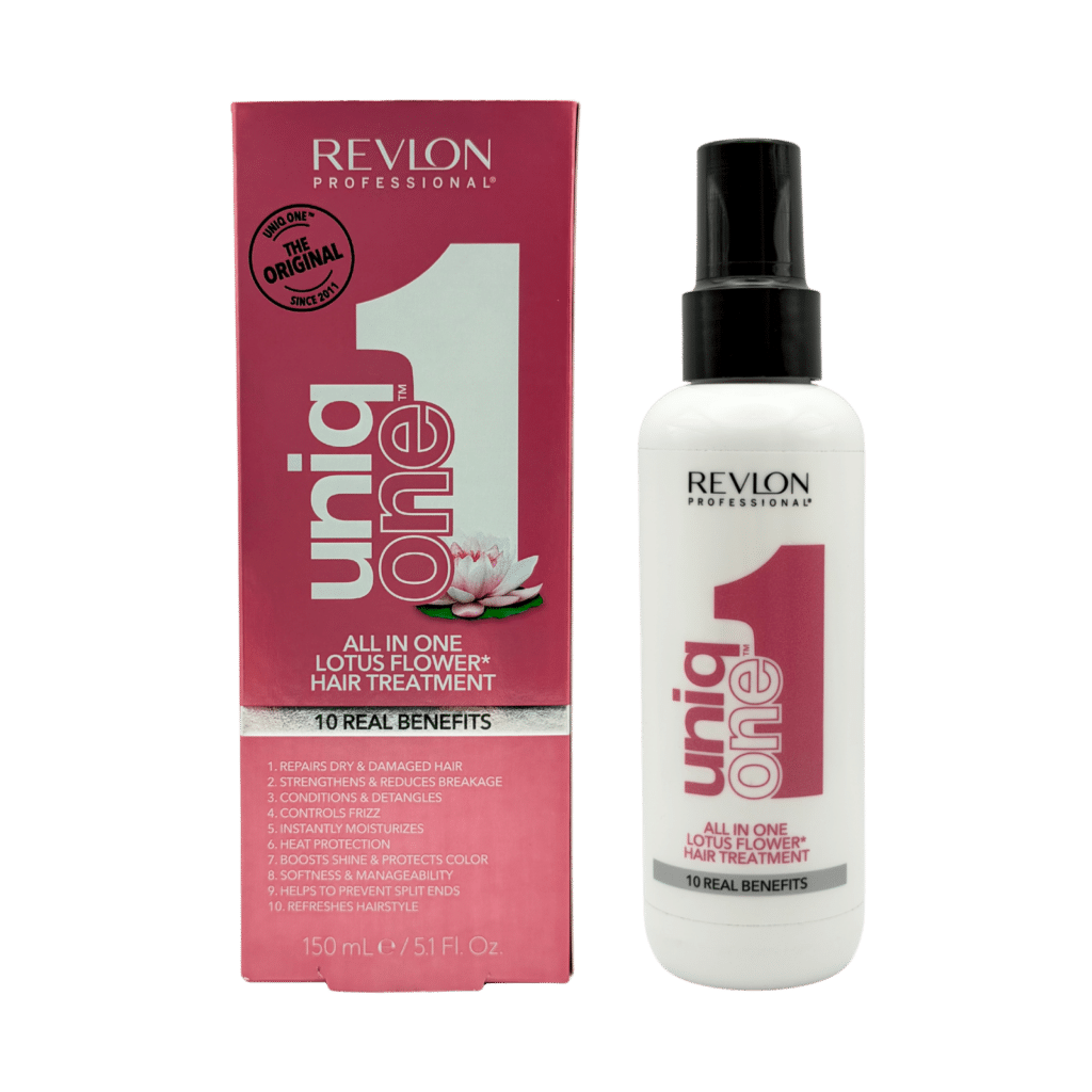 revlon professional uniq one all in one lotus flower hair treatment 150ml front view with box