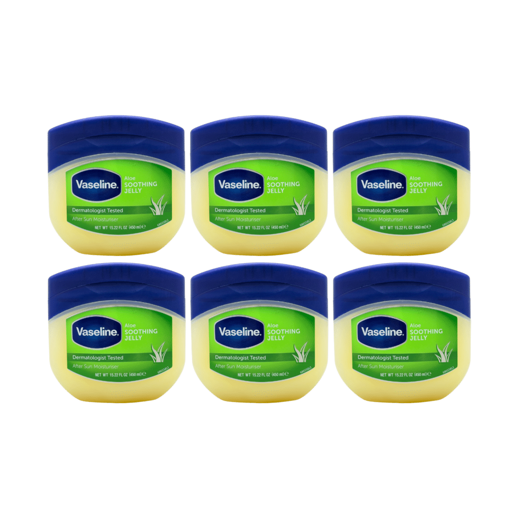 Vaseline Aloe Soothing Jelly After Sun Moisturiser 450ml - 6 Pack