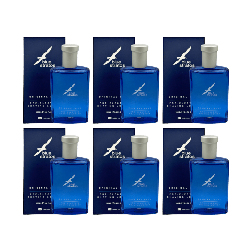 Blue Stratos Original Blue Pre-Electric Shaving Lotion 100ml - 6 Pack