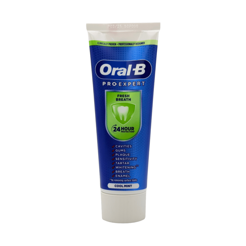 Oral-B pro-expert fresh breath toothpaste 75ml front view