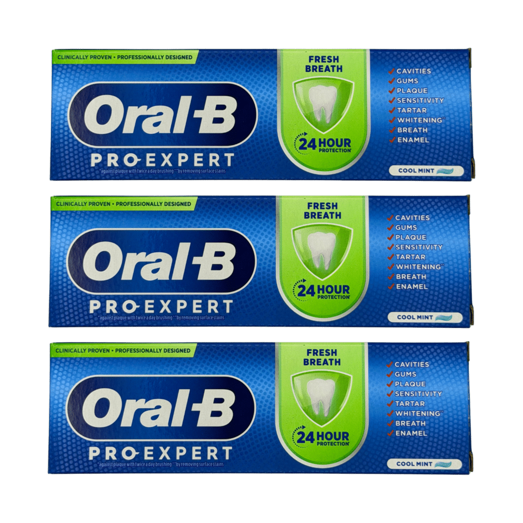 Oral-B Pro-Expert Fresh Breath Toothpaste 50ml - 3 Pack