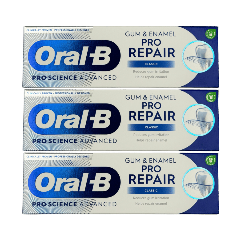 Oral-B Pro-Science Advanced Gum & Enamel Pro Repair Classic Toothpaste 75ml - 3 Pack