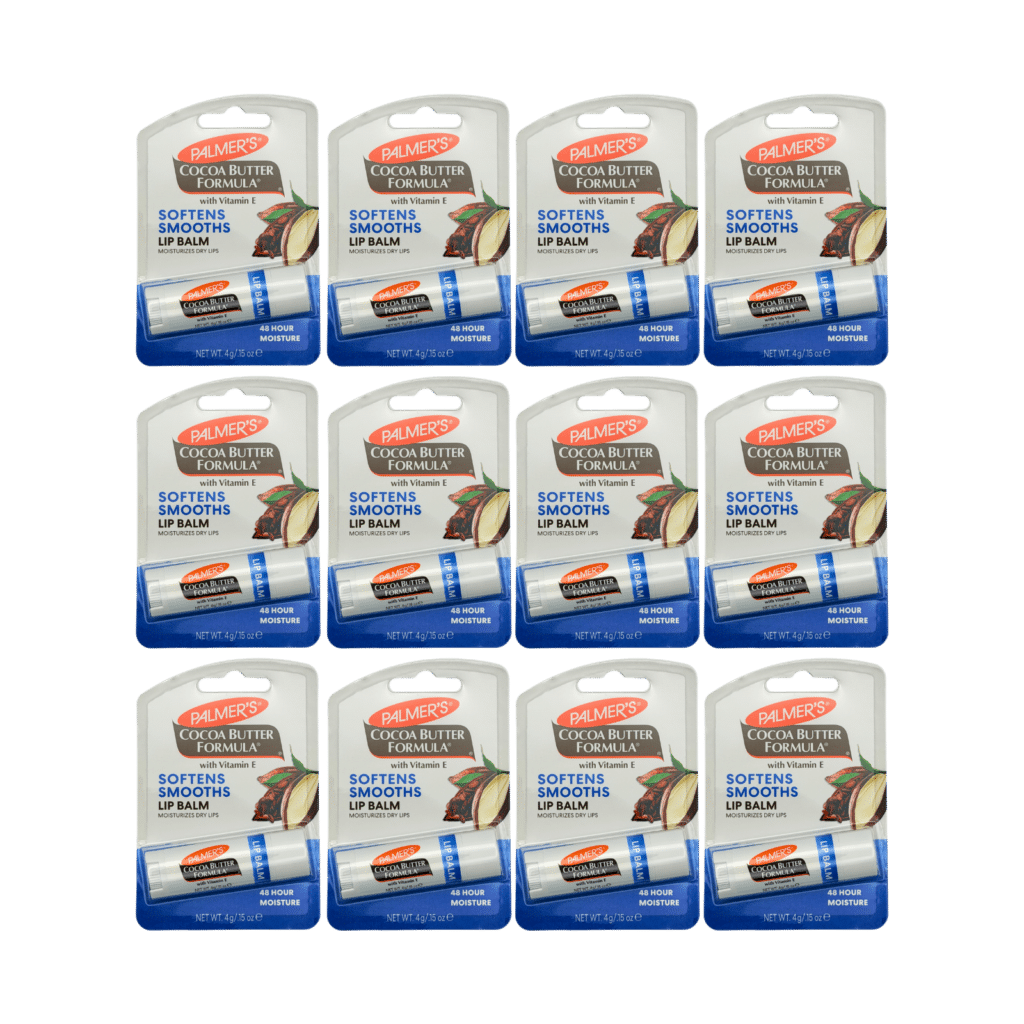 Palmer’s Cocoa Butter Formula Softens Smooths Lip Balm 4g - 12 Pack