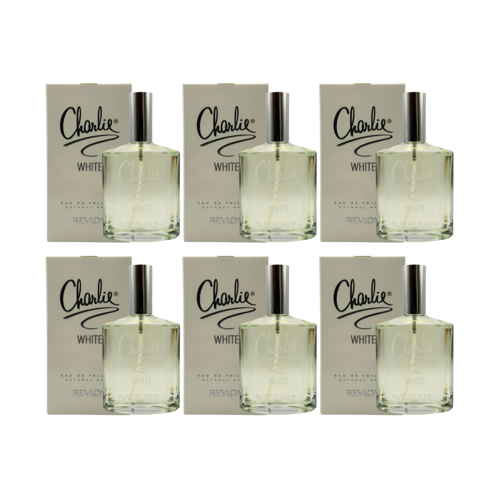 Revlon Charlie White Eau de Toilette Natural Spray 100ml - 6 Pack