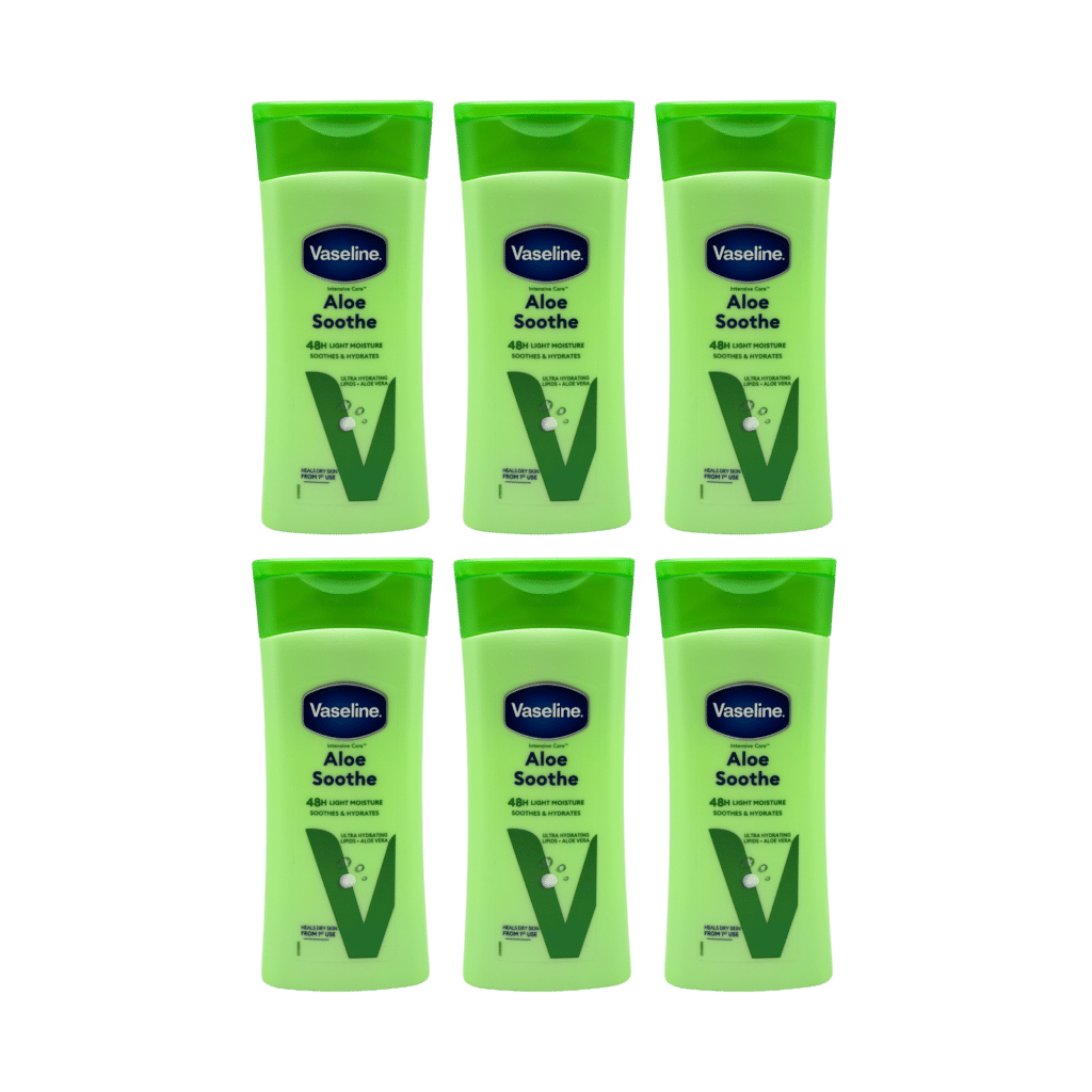 Vaseline Intensive Care Aloe Soothe Body Lotion 200ml - 6 Pack