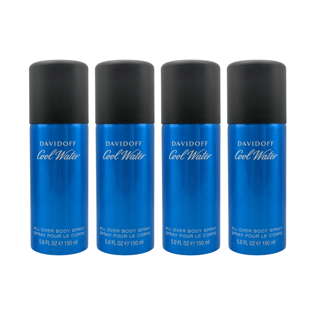 Davidoff Cool Water All Over Body Spray 150ml - 4 Pack