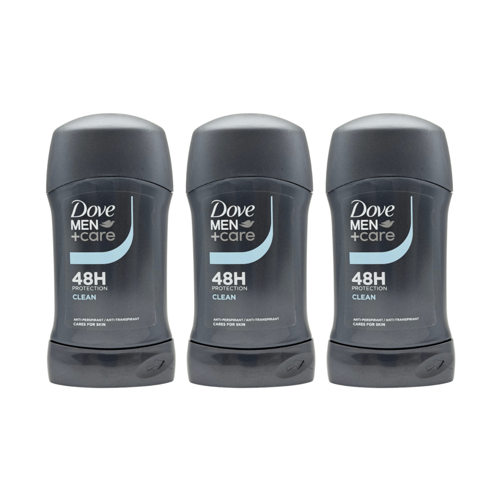 Dove Men+Care Clean 48H Anti-Perspirant Stick 50ml - 3 Pack