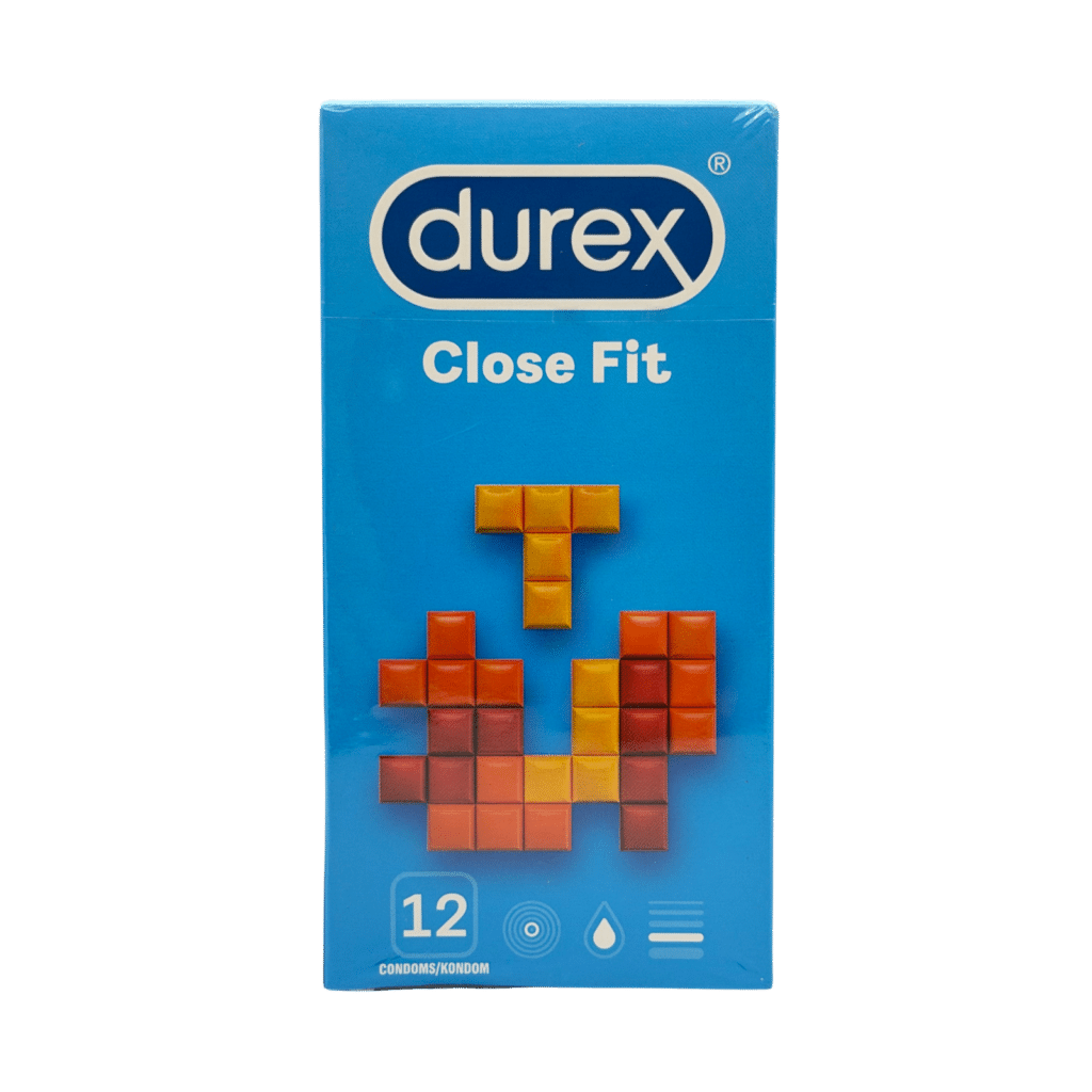 Durex close fit condoms 12 pack front view