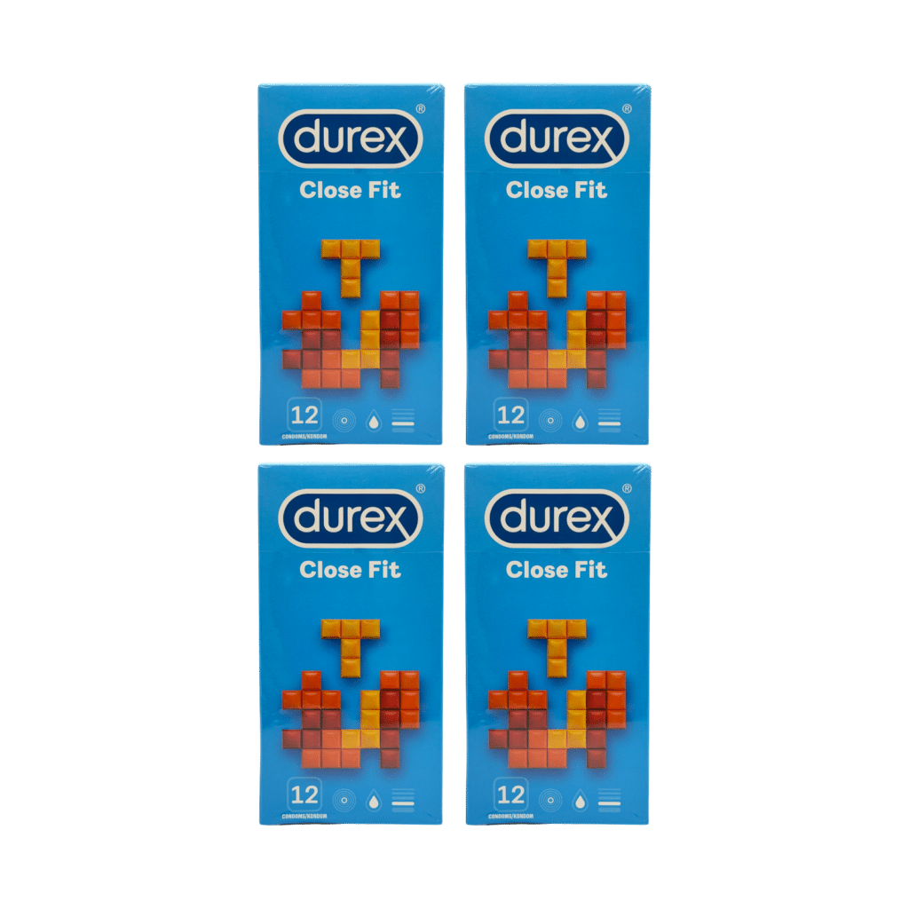 4 x Durex Close Fit Condoms 12 Pack (48 Condoms Total)