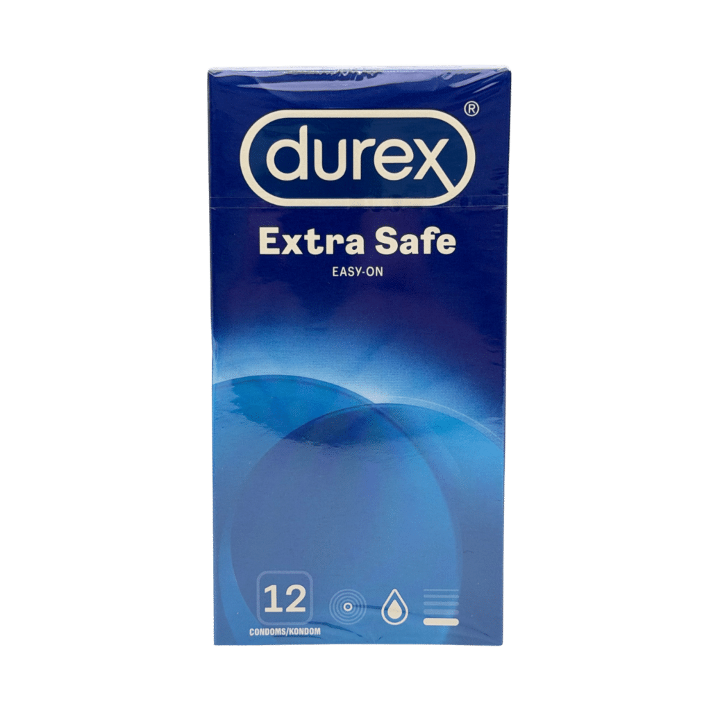 Durex extra safe condoms 12 pack front view