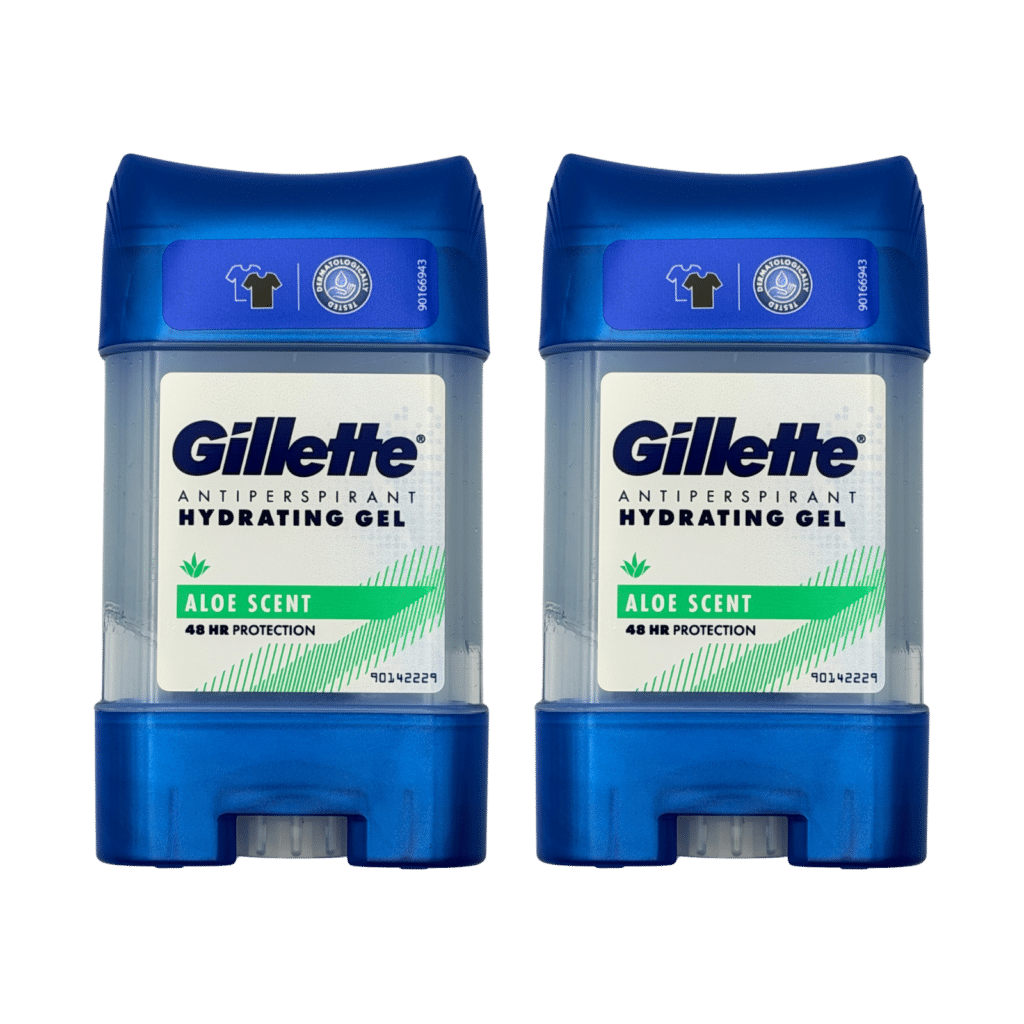Gillette Aloe Scent Antiperspirant Gel 70ml - 2 Pack
