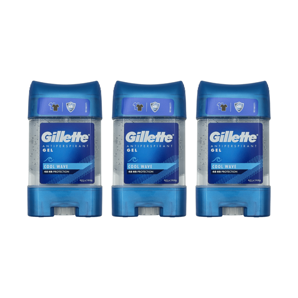 Gillette Cool Wave Antiperspirant Gel 70ml - 3 Pack
