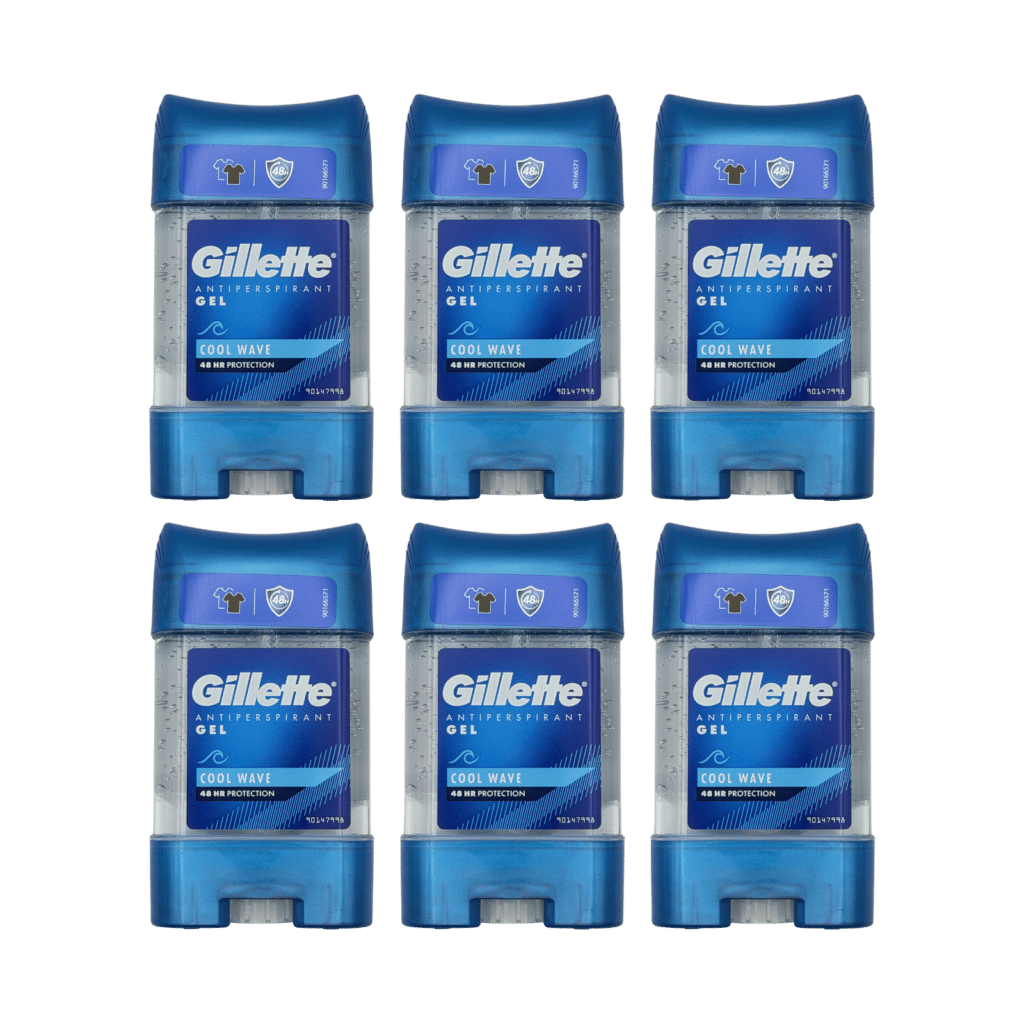 Gillette Cool Wave Antiperspirant Gel 70ml - 6 Pack