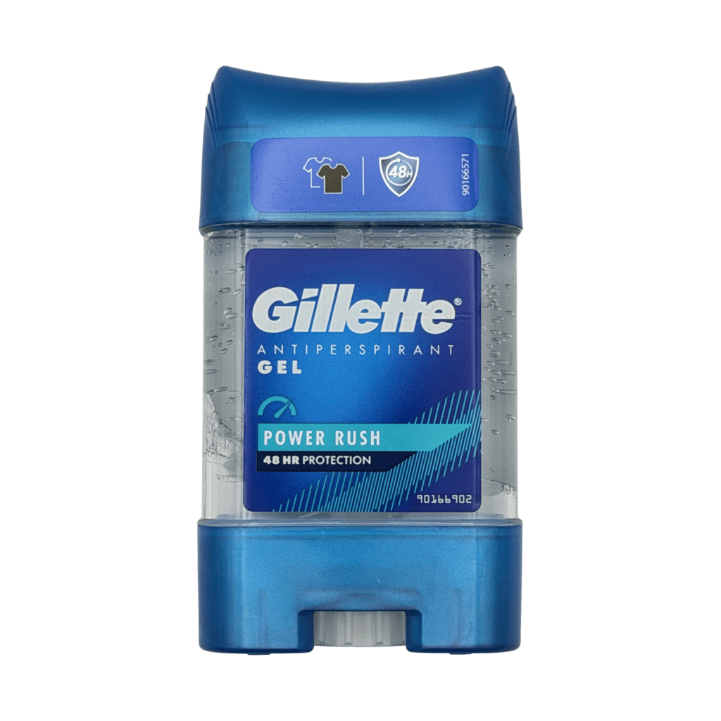 Gillette power rush antiperspirant gel 70ml front view