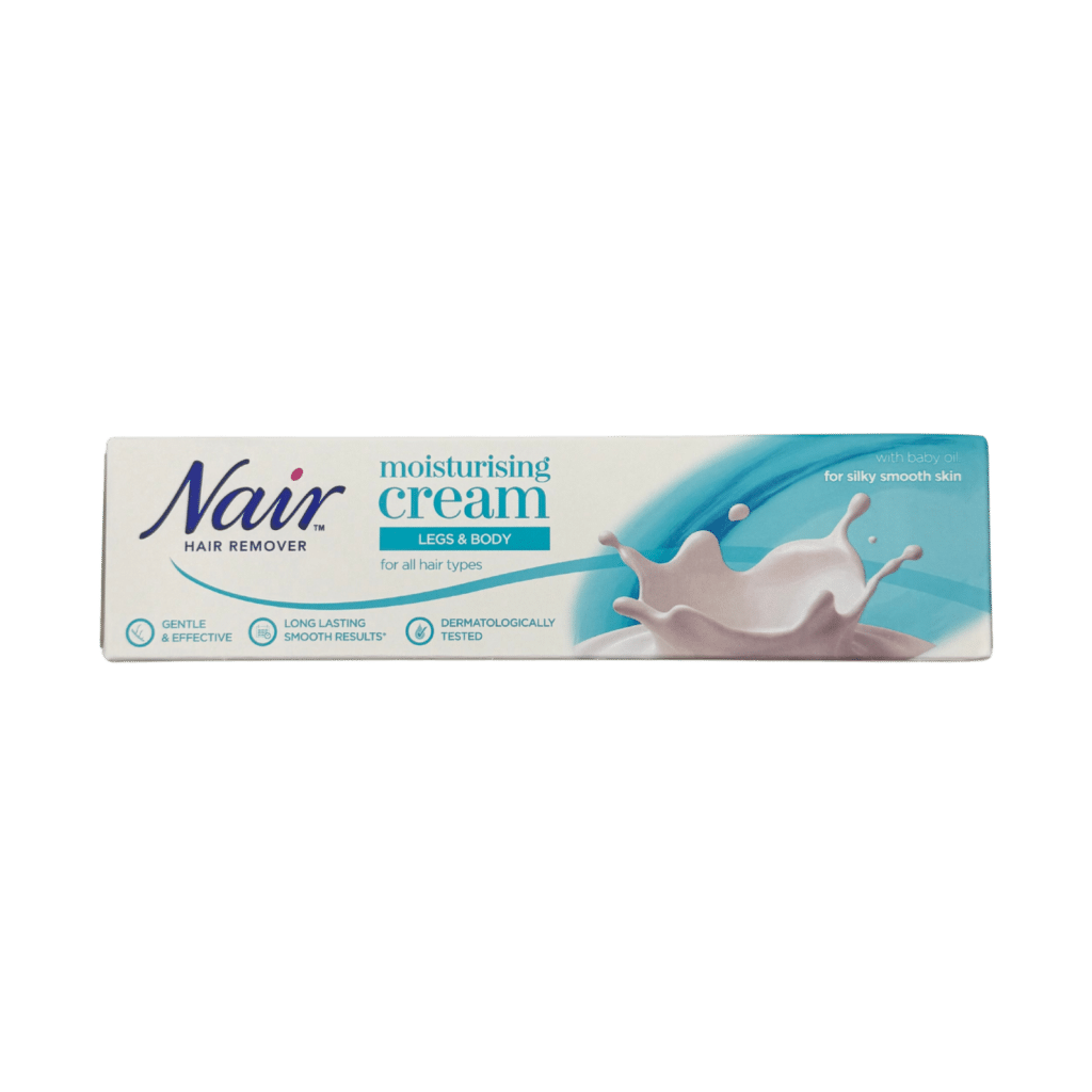 Nair moisturising hair removal cream legs & body 100ml front view