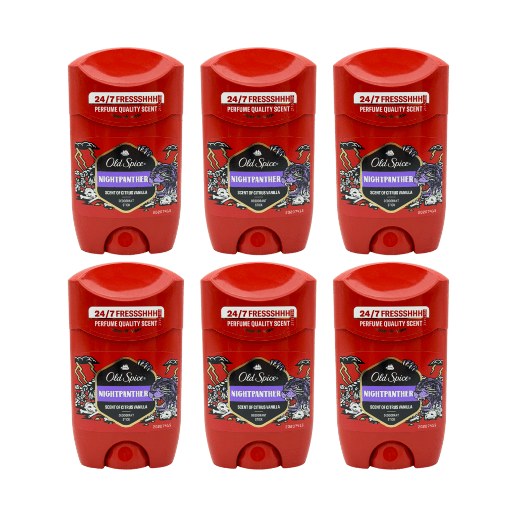 Old Spice Nightpanther Deodorant Stick for Men 50ml - 6 Pack