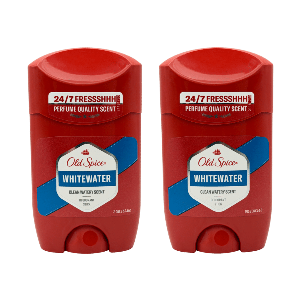 Old Spice Whitewater Deodorant Stick for Men 50ml - 2 Pack