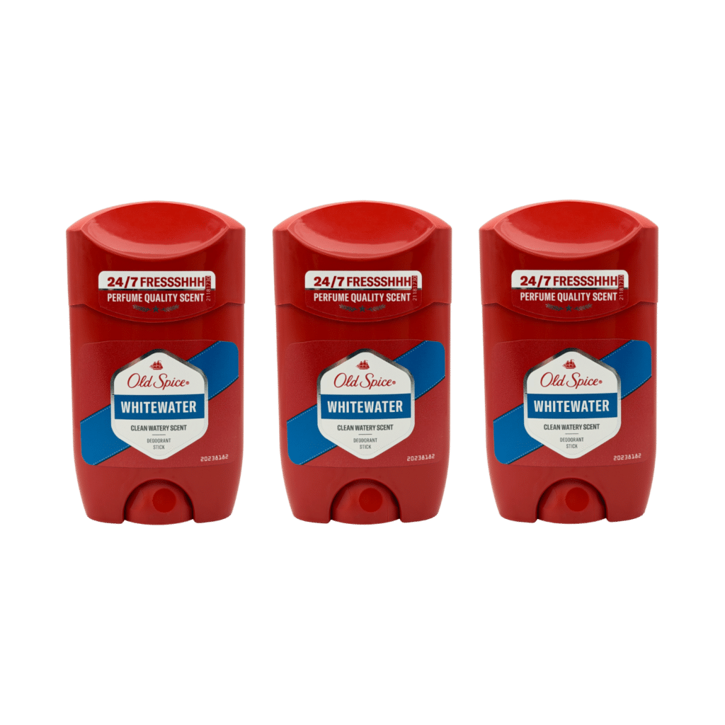 Old Spice Whitewater Deodorant Stick for Men 50ml - 3 Pack