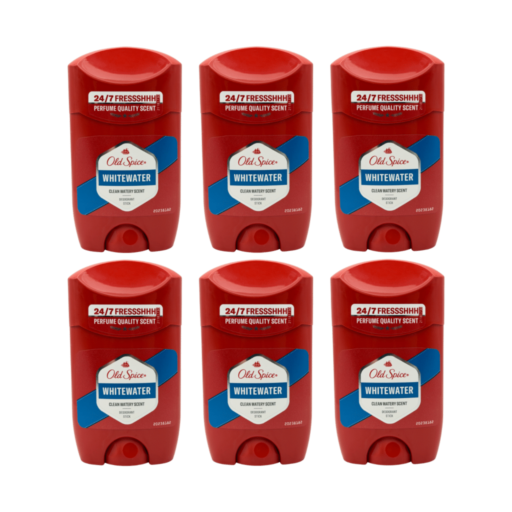 Old Spice Whitewater Deodorant Stick for Men 50ml - 6 Pack