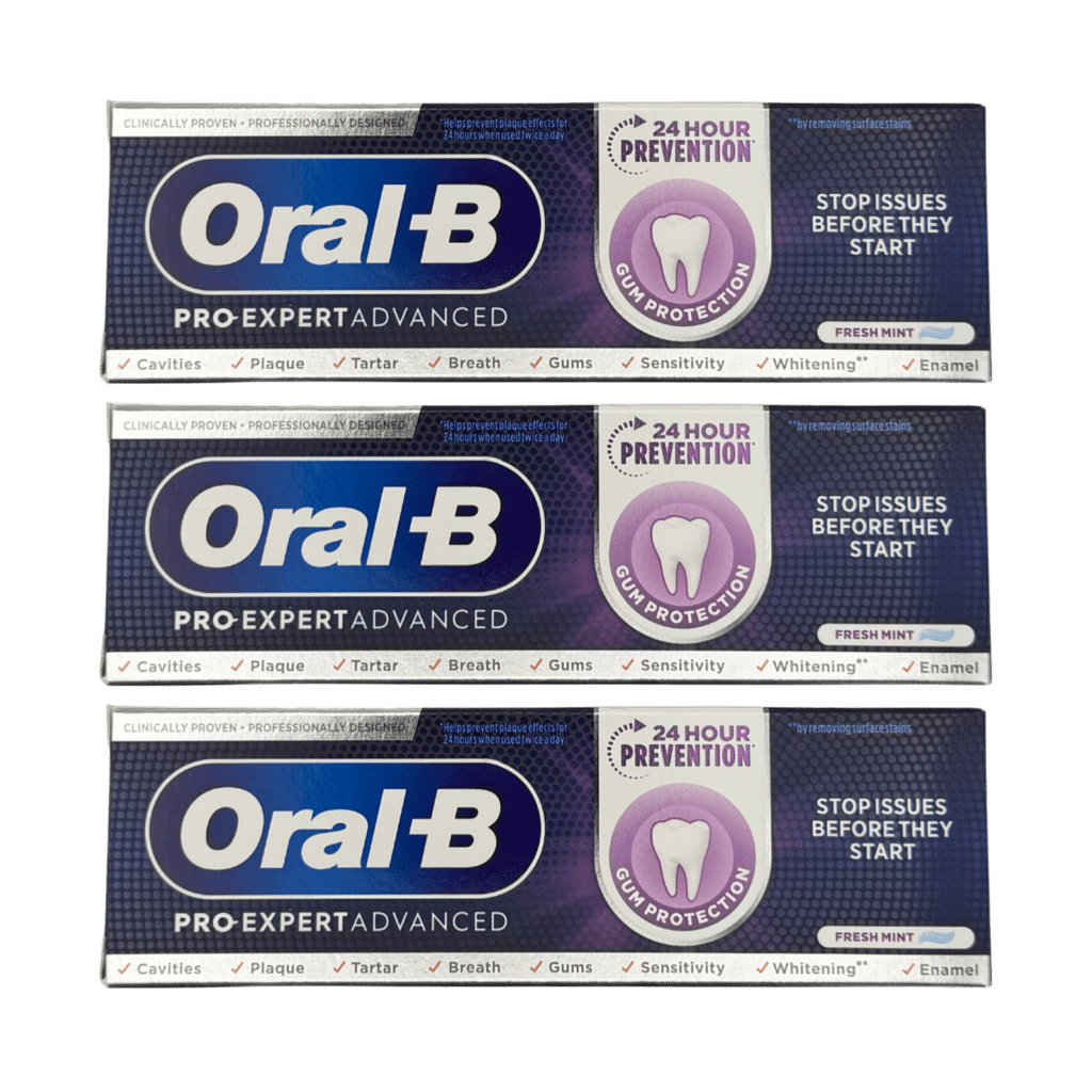 Oral-B Pro-Expert Advanced Gum Protection Toothpaste 75ml - 3 Pack