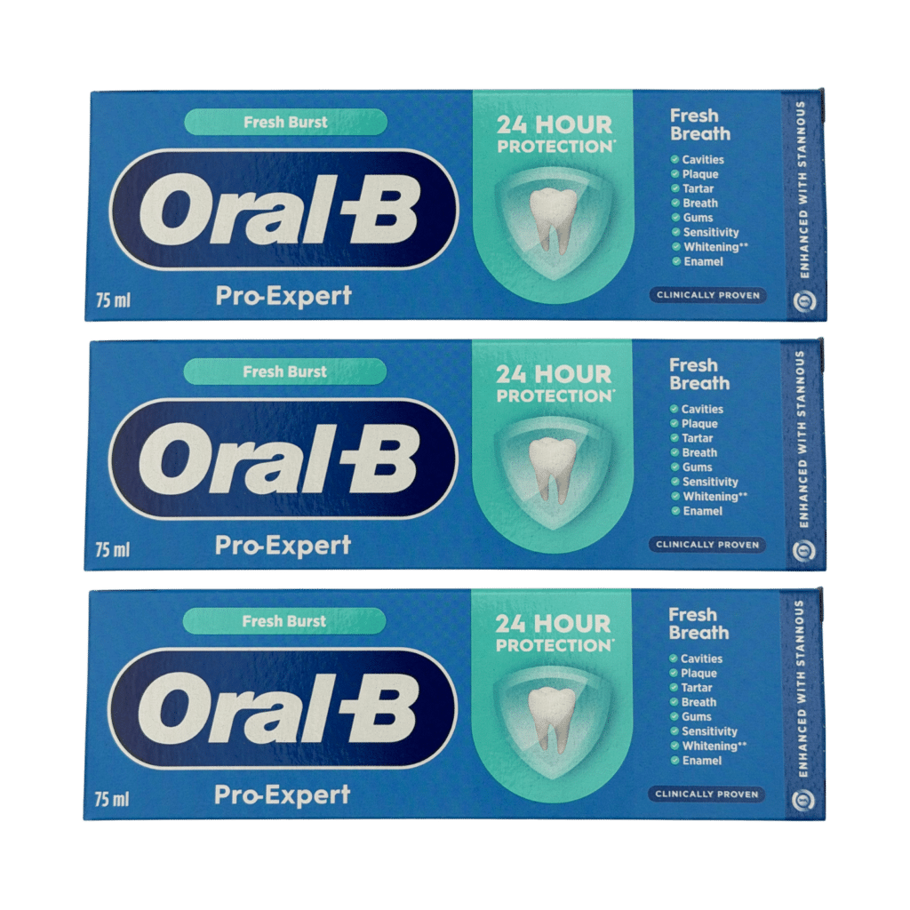 Oral-B Pro-Expert Fresh Burst Toothpaste 75ml - 3 Pack