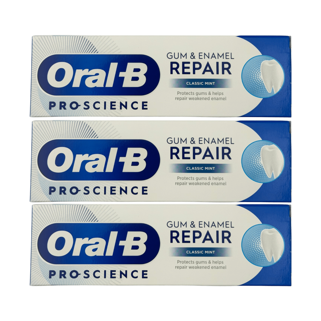 Oral-B Pro-Science Gum & Enamel Repair Classic Mint Toothpaste 75ml - 3 Pack