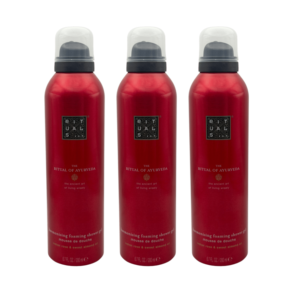 Rituals The Ritual of Ayurveda Foaming Shower Gel 200ml - 3 Pack